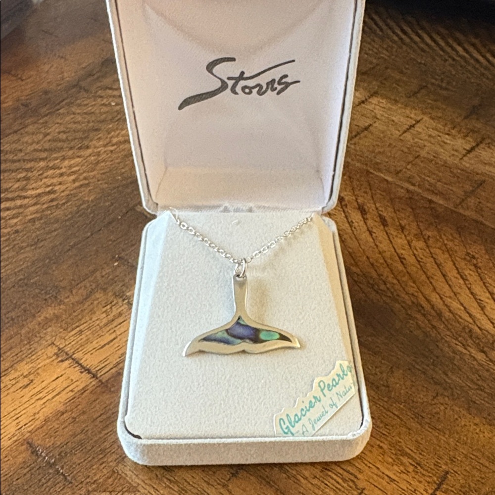 Sterling Silver Whale Tail Necklace